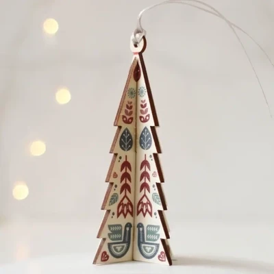 Christmas Tree Decoration, Hanging Folk Tree