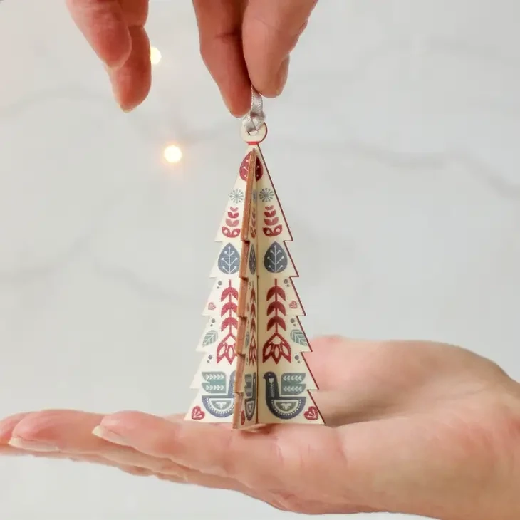 Christmas Tree Decoration, Hanging Folk Tree
