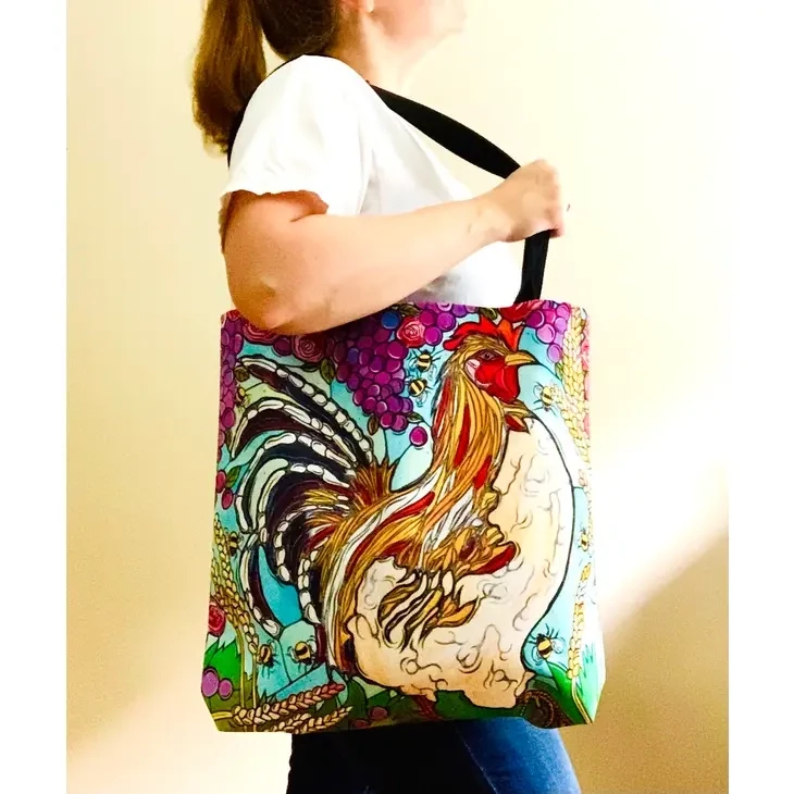 Dragonfly Shoulder Tote Bag, Colorful Dragonflies Handbag Dragonfly Shoulder Tote Bag, Colorful Dragonflies Handbag