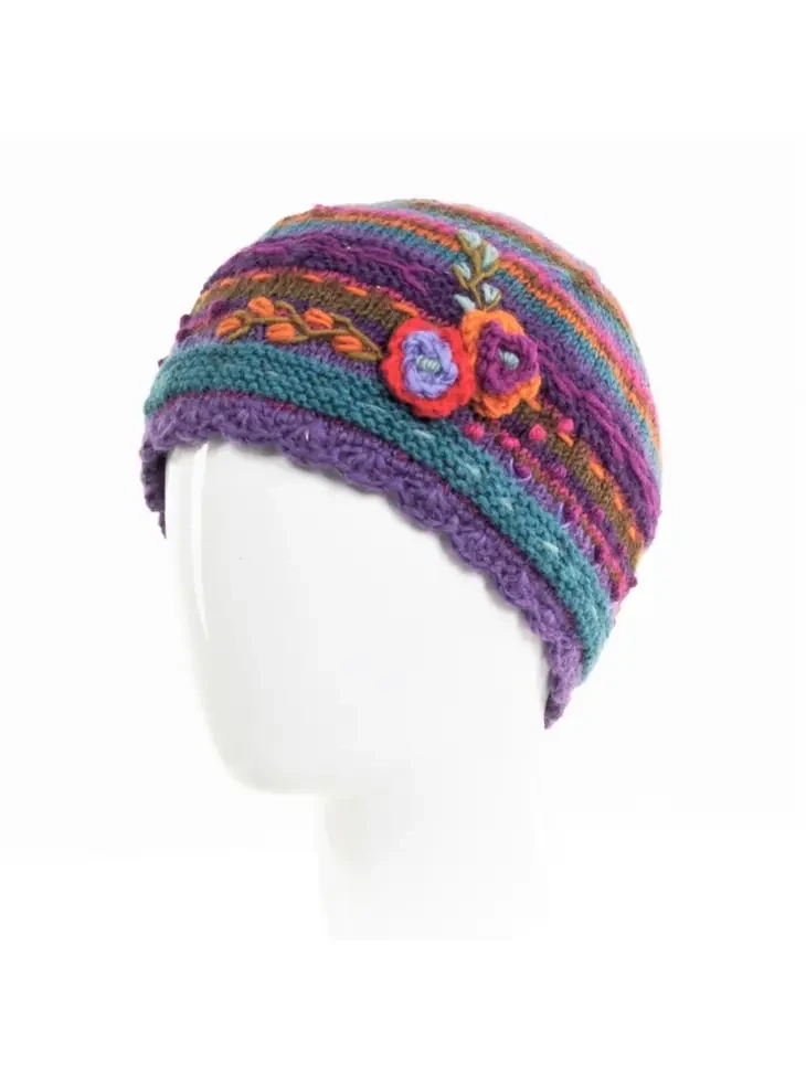 Lassen - Women's Wool Knit Beanie - Mauve