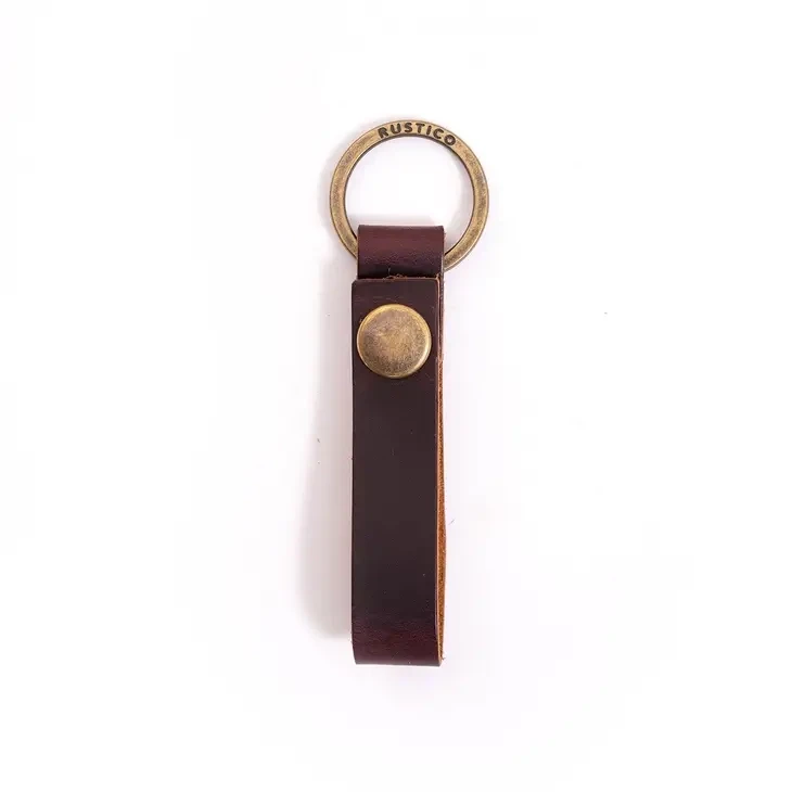 Loop Leather Keychain Burgundy Store Tom Cat Tide