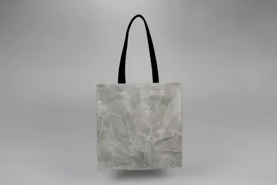 Waxed Standard Tote - Gray with Black