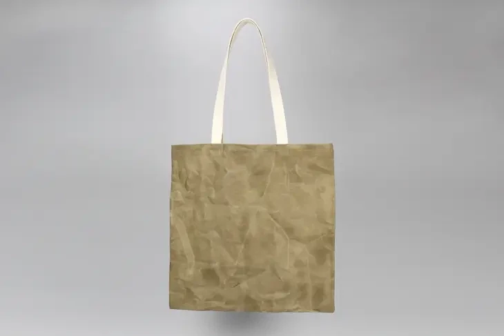 Waxed Standard Tote - Moss Green with Natural Waxed Standard Tote - Moss Green with Natural