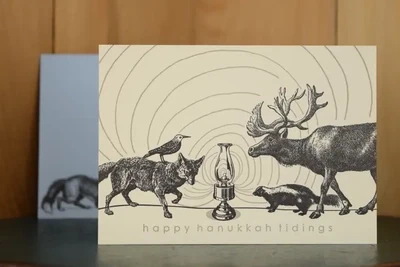 Hanukkah Moose Card