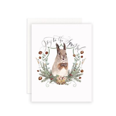 Joy to the Squirrel Greeting Card - Box of 6