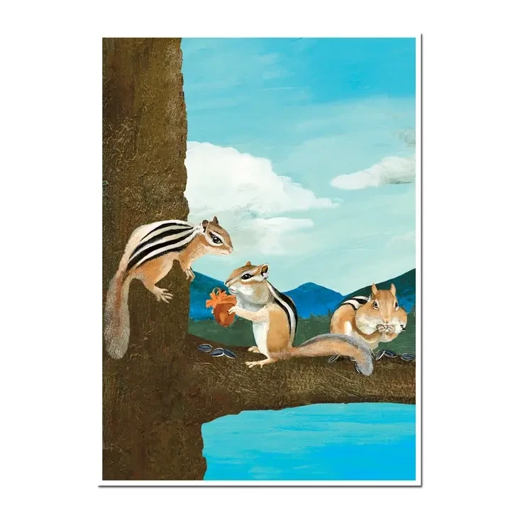 Chipmunks Birthday Card