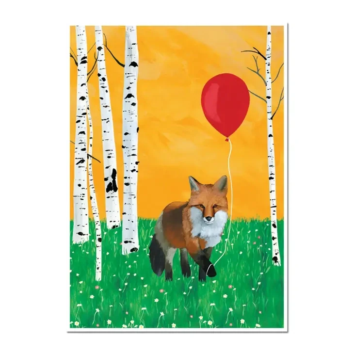 Sly Fox Birthday Card