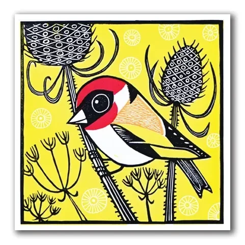Goldfinch - Blank Greeting Card