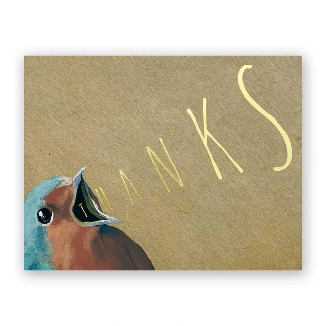 Yelling Thank You Greeting Card