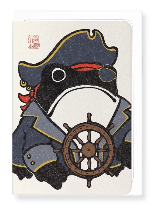 PIRATE EZEN FROG - Japanese Greeting Card