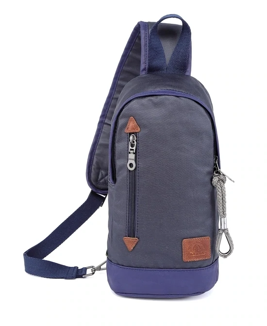 Urban Light Coated Canvas Sling Bag - Navy Urban Light Coated Canvas Sling Bag - Navy
