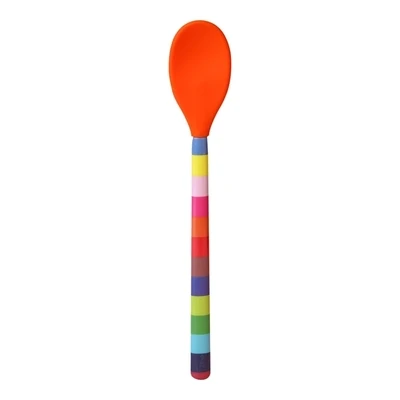 Jelly Bean Stripe Silicone Spoon