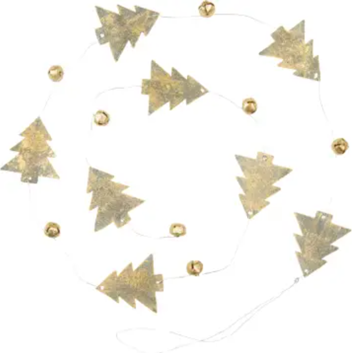 Stamped Metal Tree Garland