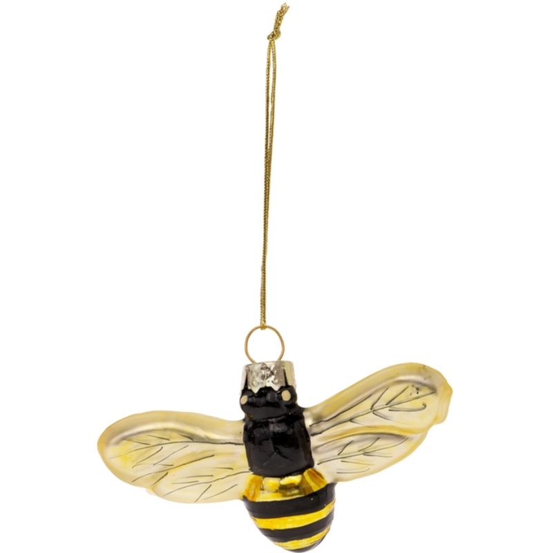 Glass Bumblebee Ornament