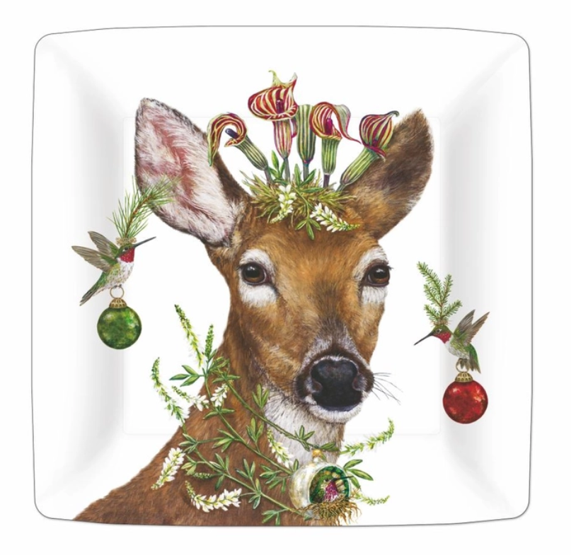 Christmas Deer Paper Plates Christmas Deer Paper Plates