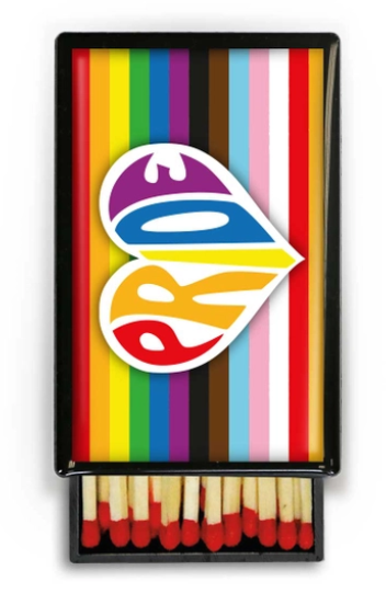 Pride Heart Slide Matchbox