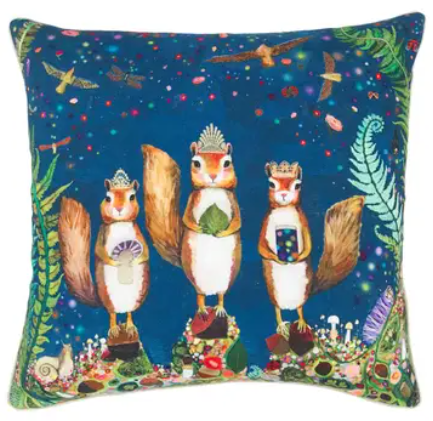 Squirrel Royale Square Pillow