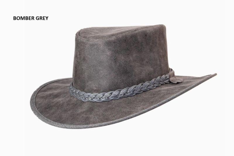 Crushable Leather Outback Hat