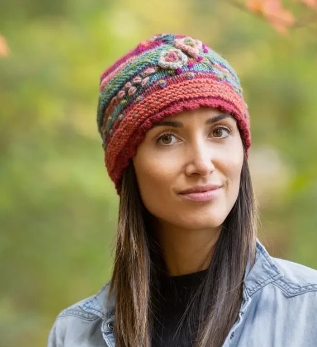 Goji Berry Lassen Wool Knit Beanie 
