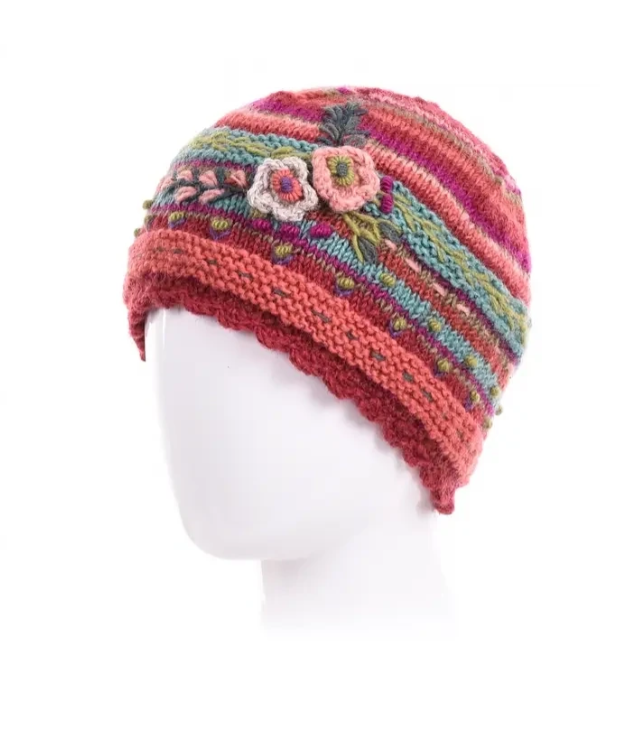 Goji Berry Lassen Wool Knit Beanie 