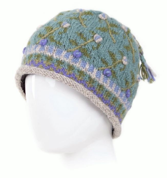 Aqua Verbier Wool Knit Beanie 