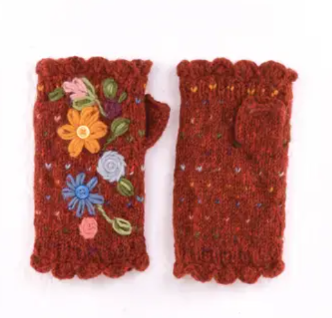 Paprika Florence Wool Knit Handwarmers