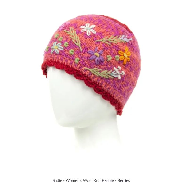 Berries Sadie Wool Knit Beanie 