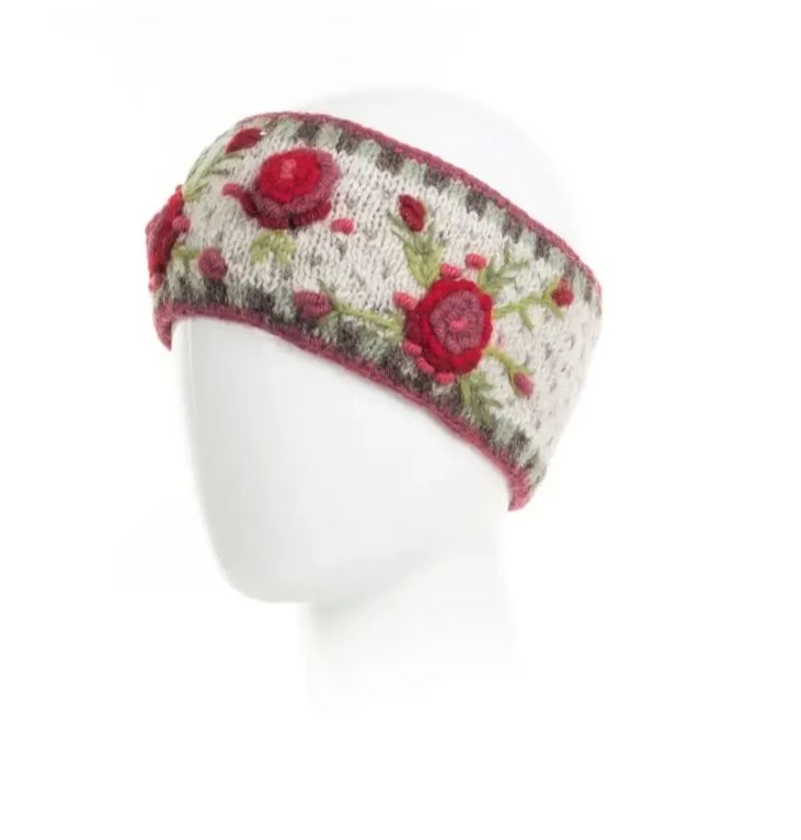 Light Natural Aubrey Wool Knit Headband 