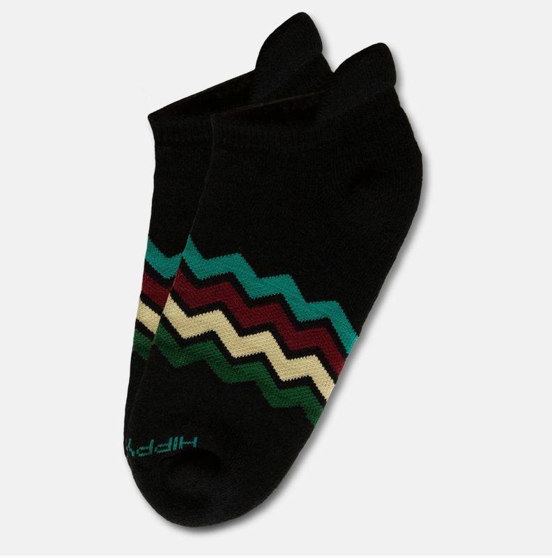 Black Ziggy Ankle Sock