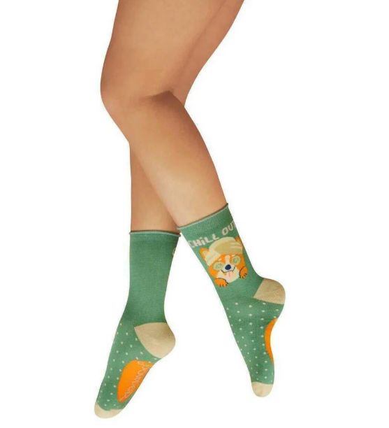   Socks - Chill Corgi - Fern | Green