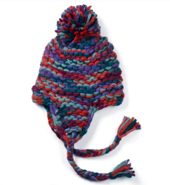 Super Chunky Knit Wool Earflap Hat