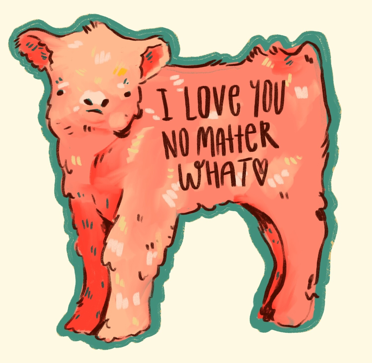 Highland Cow Keychain (redesign)