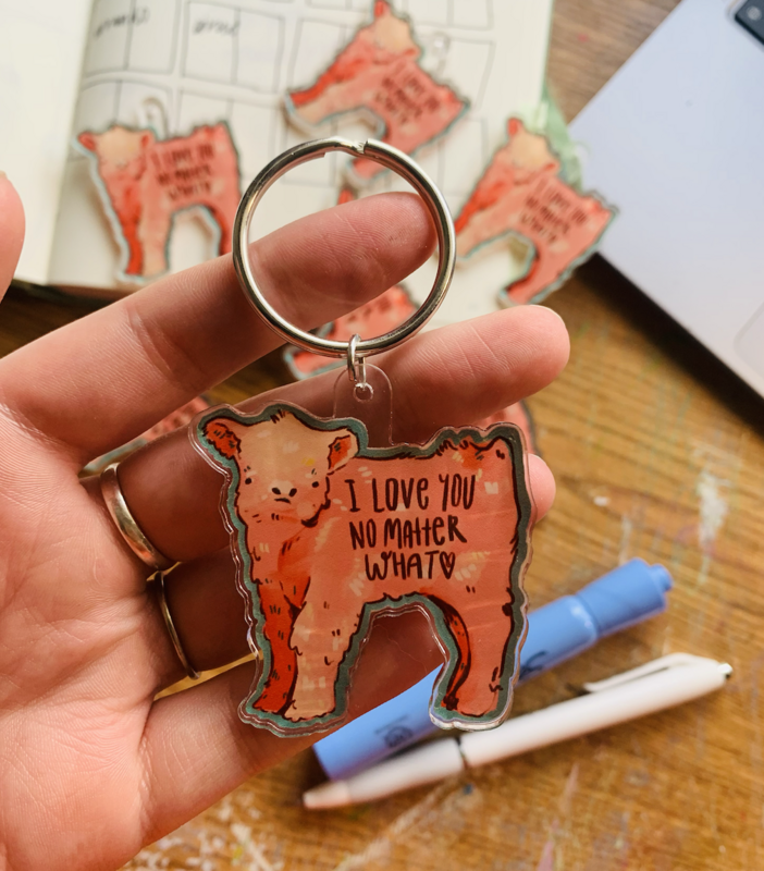 Highland Cow Keychain (redesign)