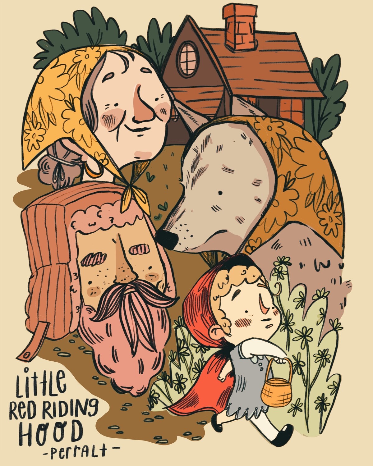 Little Red Riding Hood (Classic Book Print)