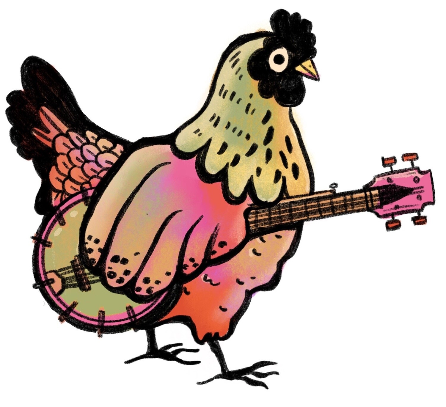Clawhammer Rooster Sticker