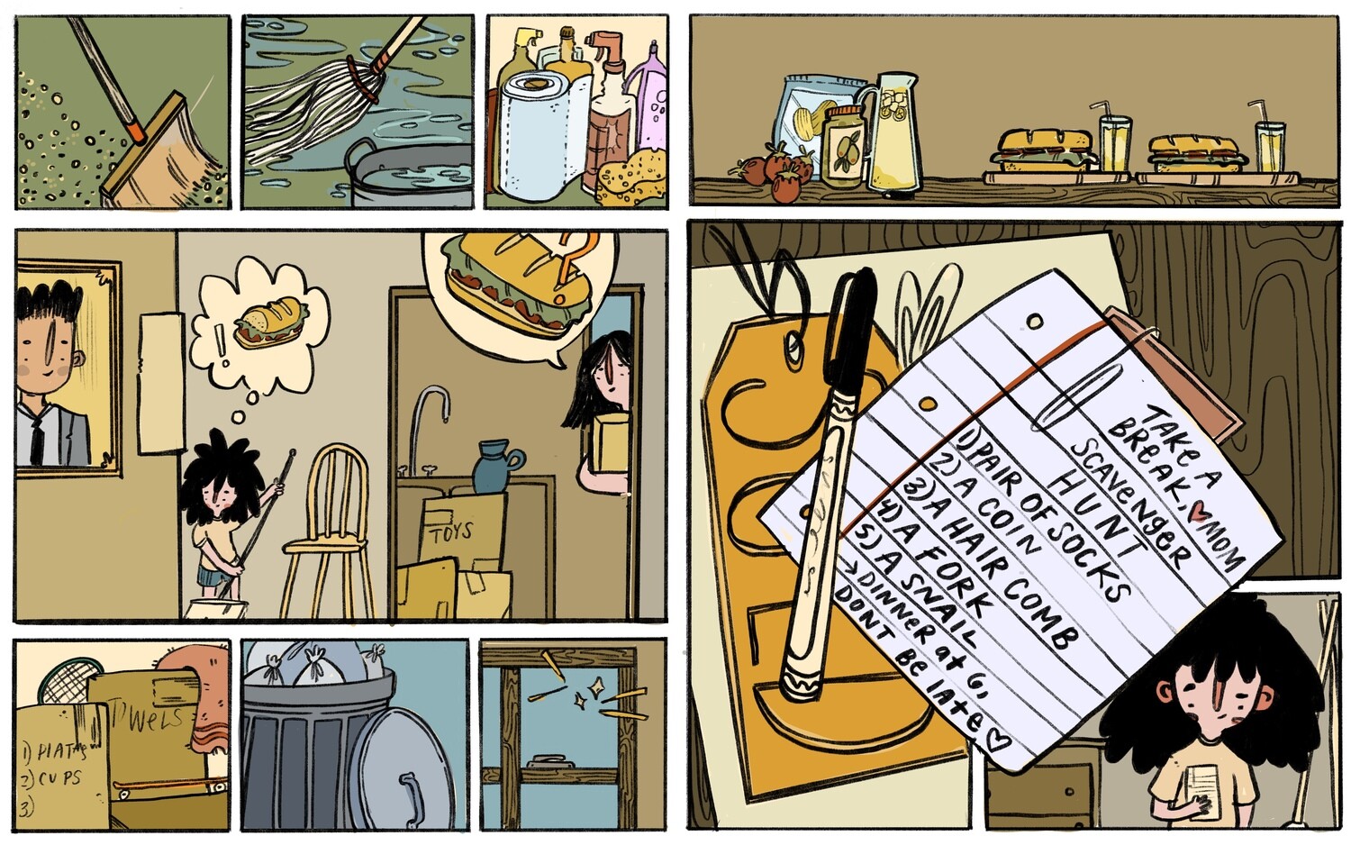 &quot;Scavenger Hunt&quot; A Children&#39;s Graphic Novel Hard Cover