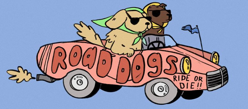 Road Dogs Bumper Sticker