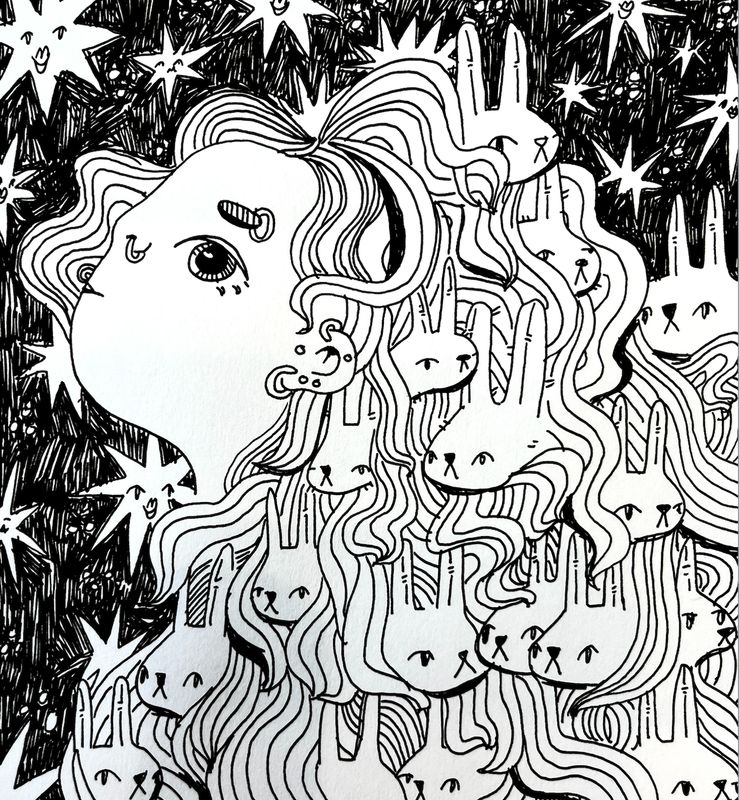 Bad Hare Day Print