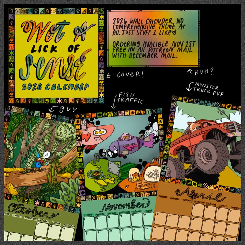 2026 &quot;Not a Lick of Sense&quot; Wall Calendar