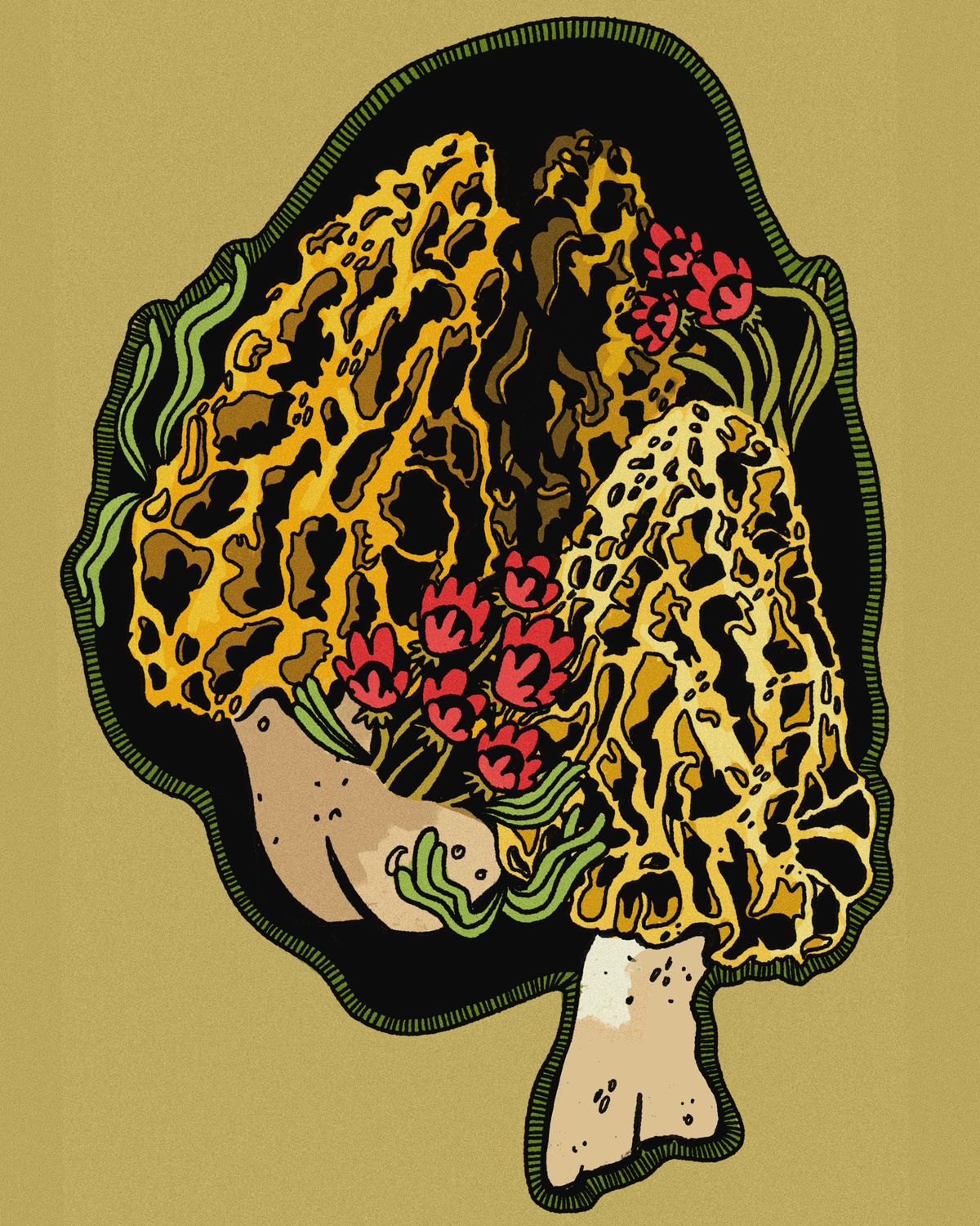 Morels Print