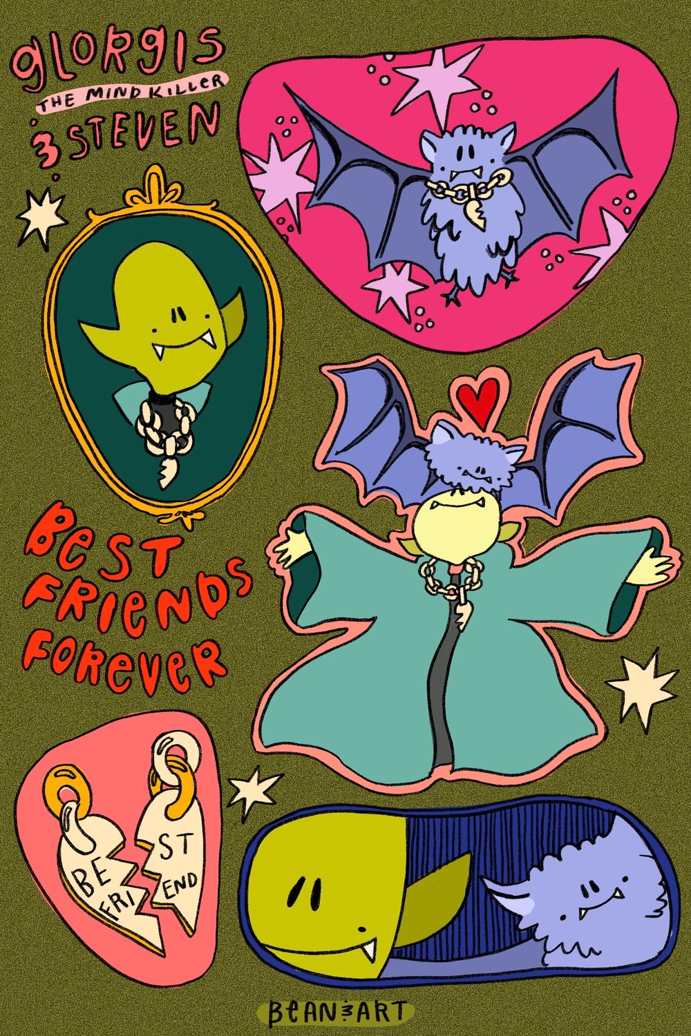 Glorgis and Steven Sticker Sheet