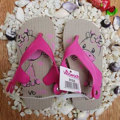SANDALIA BRASILERA JIRAFITA BEIGE BABY VIA BEACH