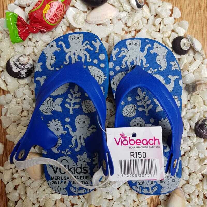 SANDALIA BRASILERA MARINO AZUL BABY VIA BEACH