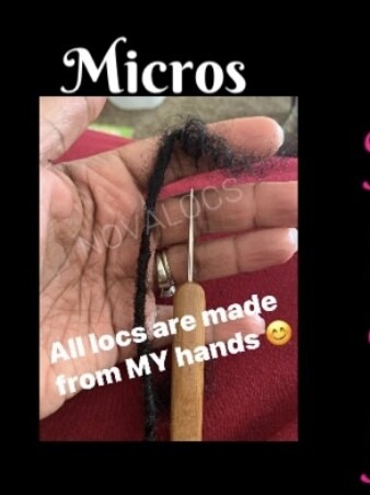 20 Micro Human Hair Loc Extensions