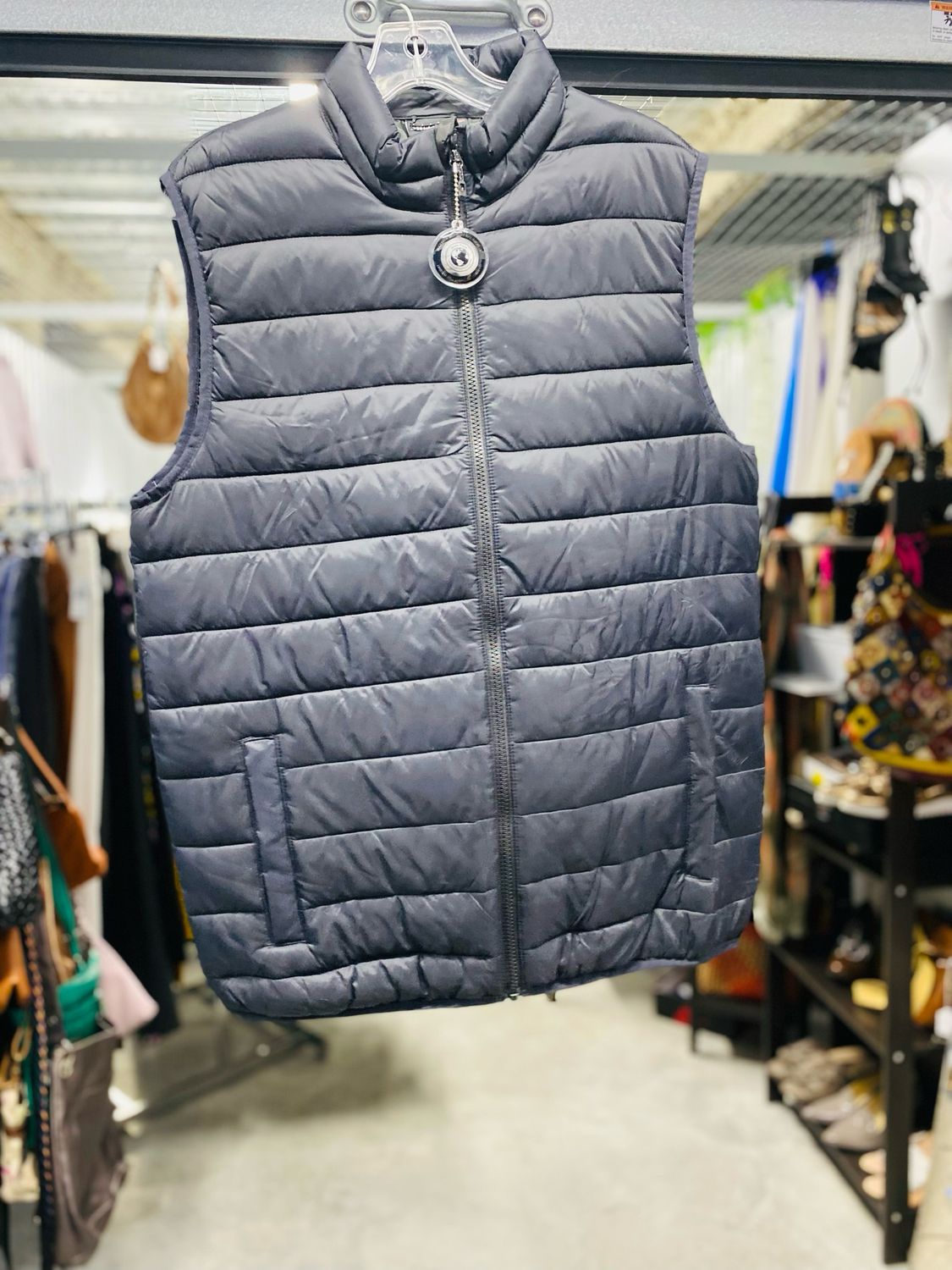 Men’s Black Puffer Vest- Medium