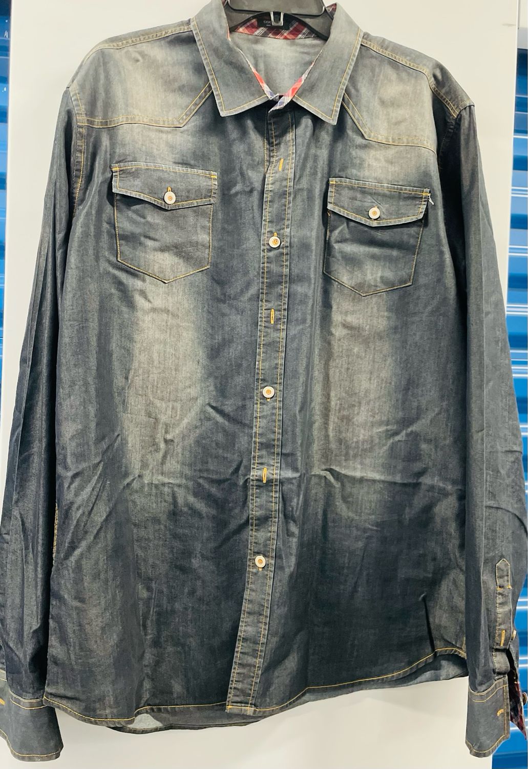 Men’s Blue Jean Long Sleeve-XL