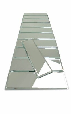 3" x 10" Mirror Tile with Beveled Edge