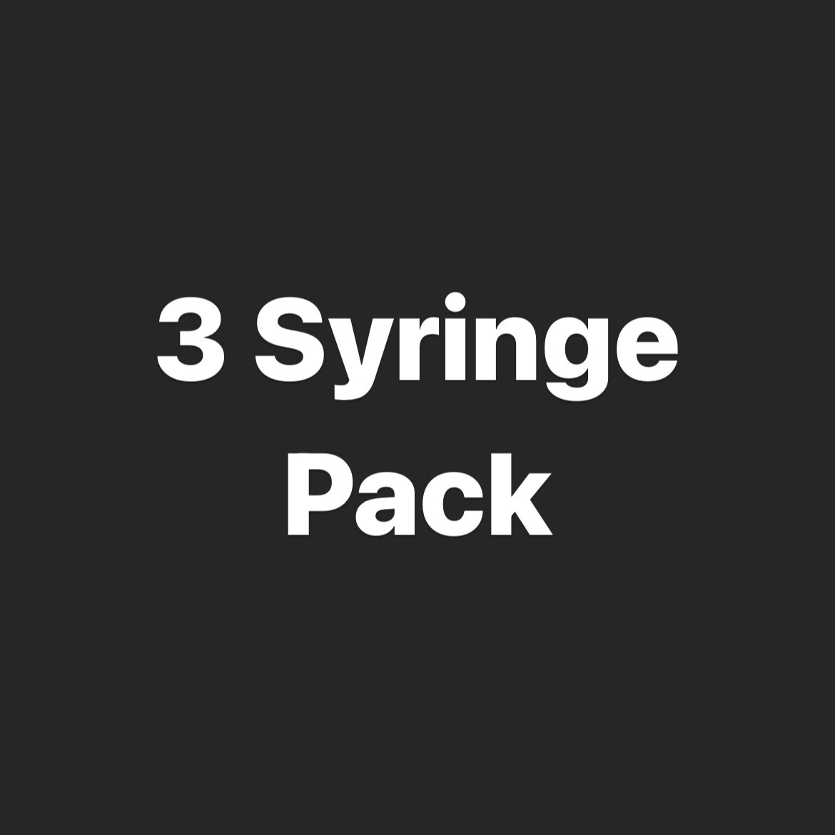 3 Syringe Pack