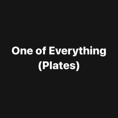 1 of Everything - 20 Cultures (Plates)