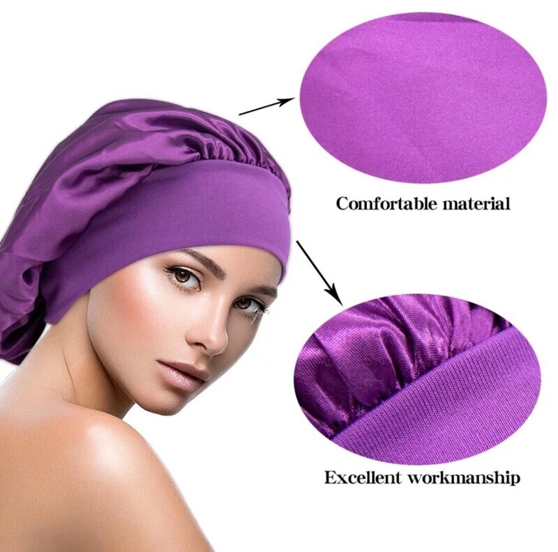 Satin Hair Cap for Sleeping Invisible Flat Imitation Silk Round Haircare